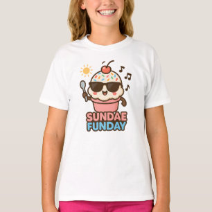 Camiseta Sundae Funday Ice Cream Shirt Cute Dessert Tee