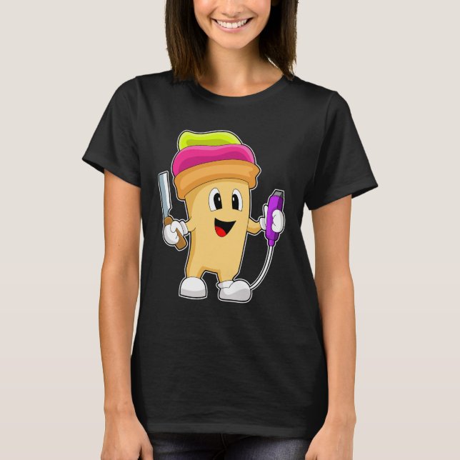 Camiseta Sundae Hairdresser Razor (Anverso)