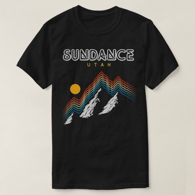 Camiseta Sundance Utah USA senderismo y escalada Retro de l (Diseño del anverso)