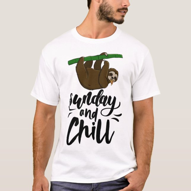 Camiseta Sunday & Chill Funny Sleepy Head Lazy Slome Love W (Anverso)