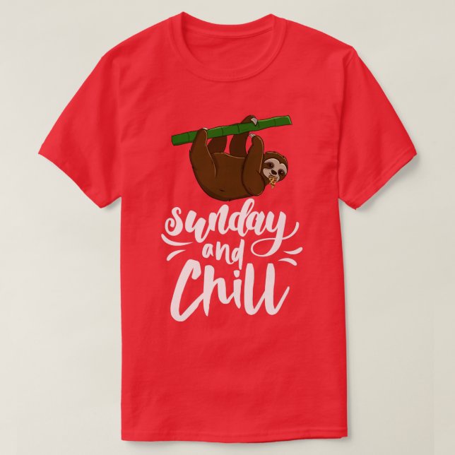 Camiseta Sunday & Chill Funny Sleepy Head Lazy Slome Love W (Diseño del anverso)