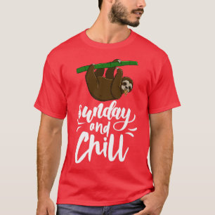 Camiseta Sunday & Chill Funny Sleepy Head Lazy Slome Love W