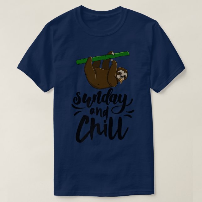 Camiseta Sunday & Chill Funny Sleepy Head Lazy Slome Love W (Diseño del anverso)