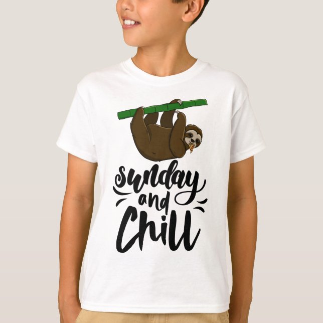 Camiseta Sunday & Chill Funny Sleepy Head Lazy Slome Love W (Anverso)