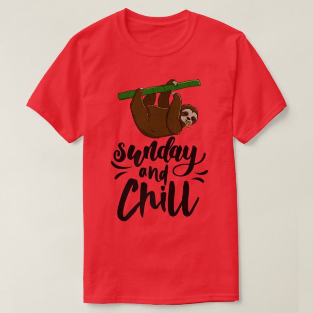 Camiseta Sunday & Chill Funny Sleepy Head Lazy Slome Love W (Diseño del anverso)