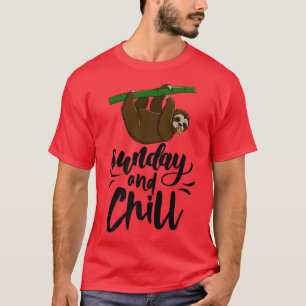 Camiseta Sunday & Chill Funny Sleepy Head Lazy Slome Love W