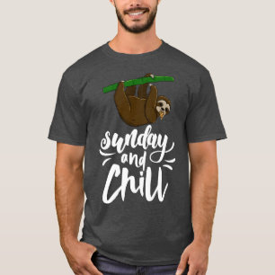 Camiseta Sunday & Chill Funny Sleepy Head Lazy Slome Love W