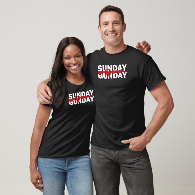 Camiseta Sunday Gunday Design for Rifle Gun Fans (Unisexo)