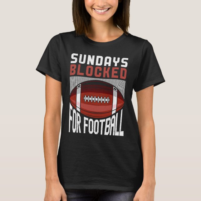 Camiseta Sundays Blocked For Football American For Men Kids (Anverso)