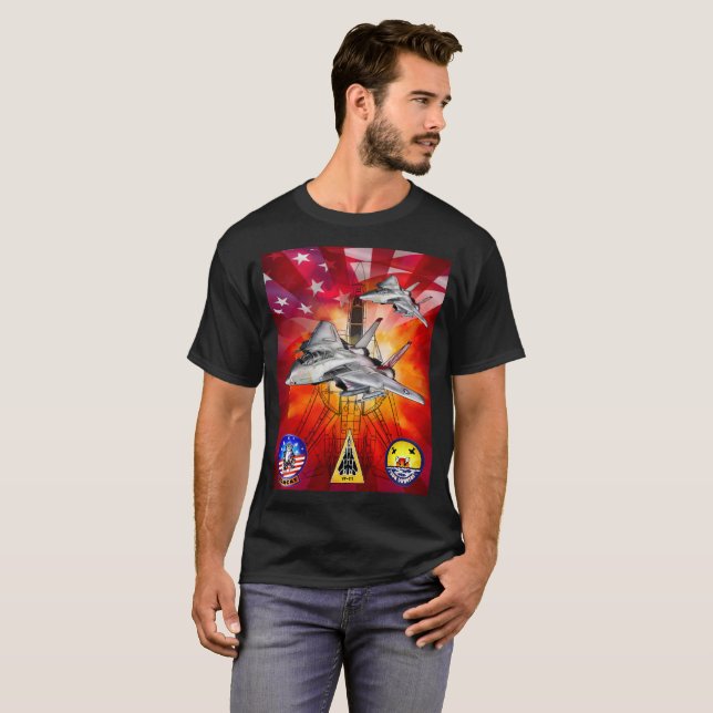Camiseta Sundowners de F-14 Tomcat VF-111 (Anverso completo)