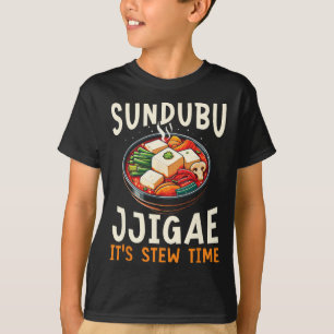 Camiseta Sundubu Jjigae Comida Asiática Comida Coreana