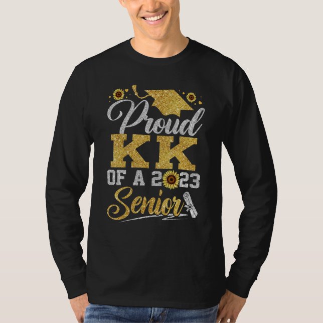 Camiseta Sunflower 2023 Proud kk Of A 2023 Senior Graduatio (Anverso)