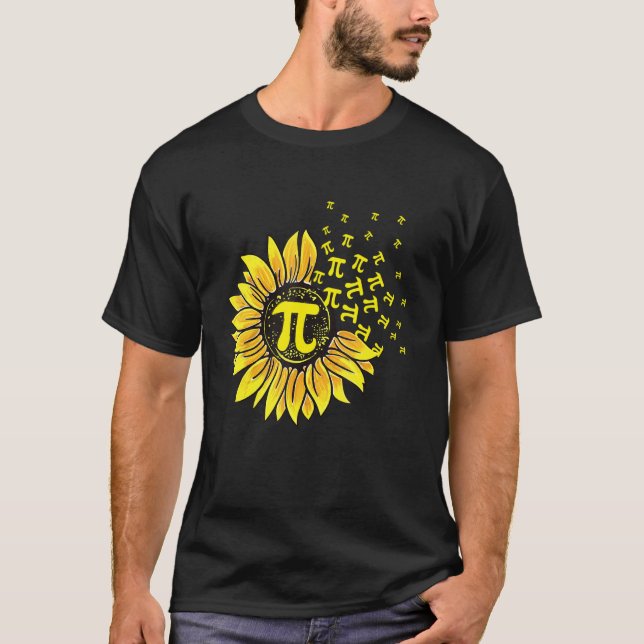 Camiseta Sunflower 3 14 Pi Number Symbol 100th day of Schoo (Anverso)