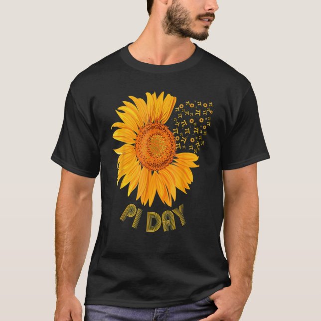 Camiseta Sunflower 3 14 Pi Número 100 día de matemáticas es (Anverso)