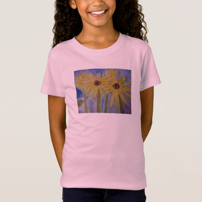 Camiseta Sunflower amarillo de verano (Anverso)
