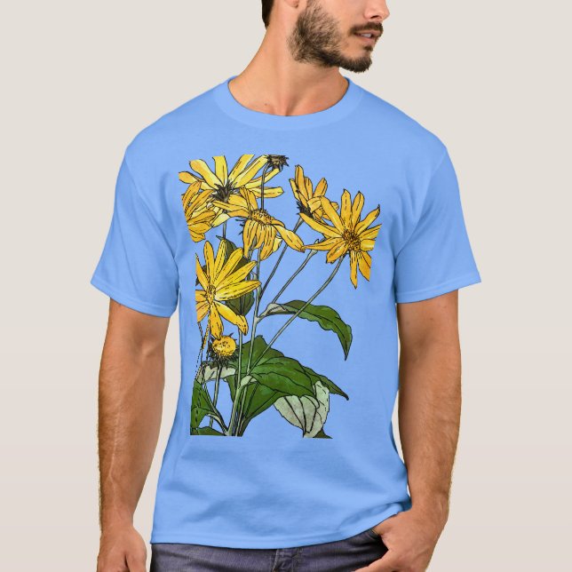 Camiseta Sunflower Art Nouveau (Anverso)