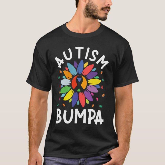 Camiseta Sunflower Autism Awareness Day Matching Family Aut (Anverso)