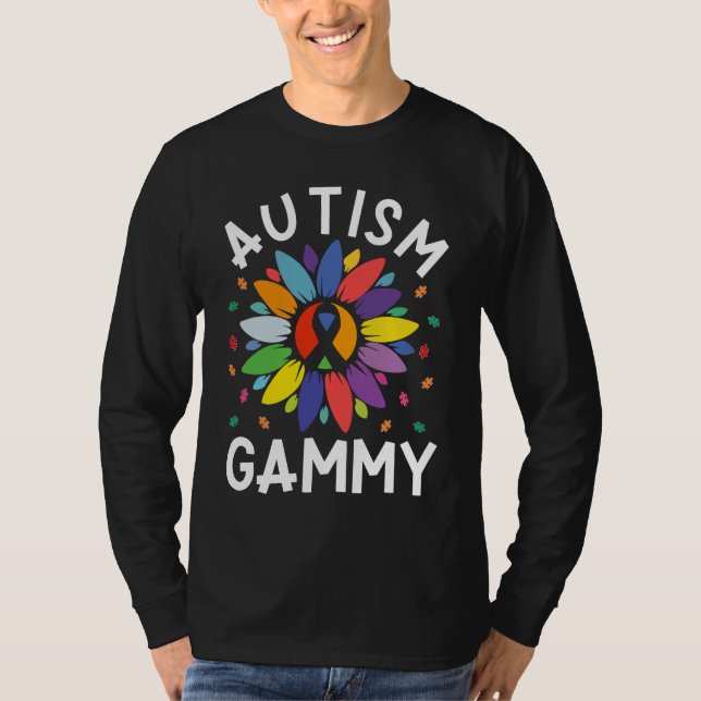 Camiseta Sunflower Autism Awareness Day Matching Family Aut (Anverso)