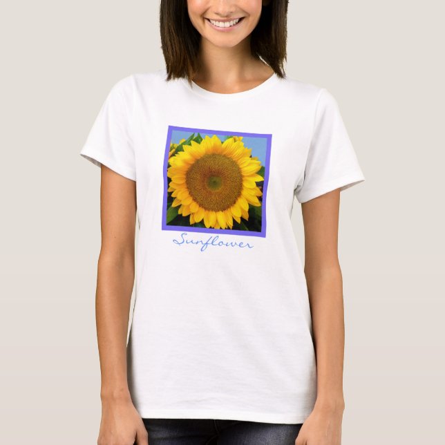 Camiseta Sunflower azul brillante (Anverso)