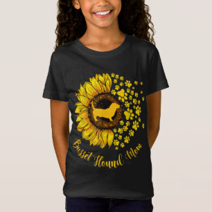 Camiseta Sunflower Basset Hound Mom Perro Lover