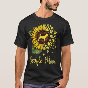 Camiseta Sunflower Beagle Mom Dog Lover