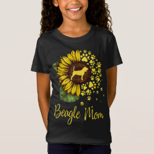 Camiseta Sunflower Beagle Mom Dog Lover