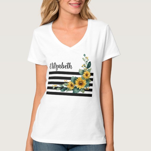 Camiseta Sunflower Cheerful (Anverso)