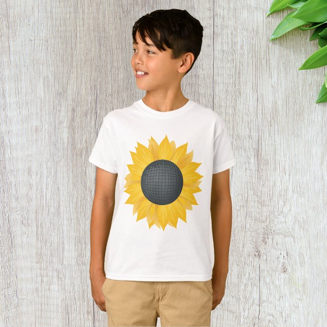 Camiseta Sunflower Disco Ball Retro Fiesta Vibe (Subido por el creador)