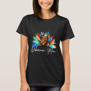Camiseta Sunflower Doberman Mom Tie Dye Dog