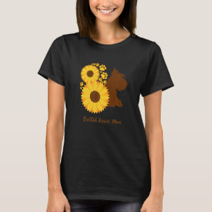 Camiseta Sunflower Dog Mom - Scottish Terrier Premium