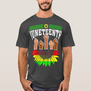 Camiseta Sunflower Fist Junetédecimo Historia Negra África