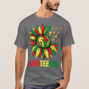 Camiseta Sunflower Fist Junetédecimo Historia Negra África