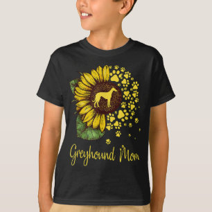 Camiseta Sunflower Greyhound Mom Dog Lover
