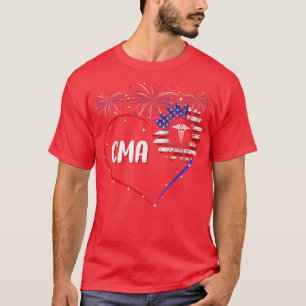 Camiseta Sunflower Heart American CMA Patriotic USA Flag 4t