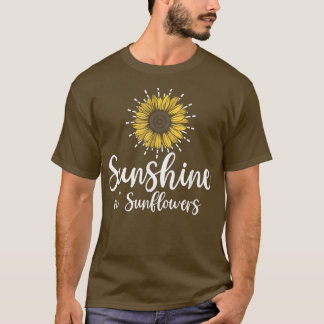 Camiseta Sunflower Home Garden - Jardinería Field Sunflower
