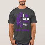 Camiseta Sunflower I Wear Purple Ribbon Epilepsy Awareness<br><div class="desc">Sunflower I Wear Purple Ribbon Epilepsy Awareness  .</div>