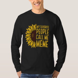 Camiseta Sunflower Mi gente favorita me llama madres memes
