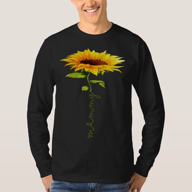 Camiseta Sunflower Mommy Mother's Day Floral Funny Matching (Anverso)