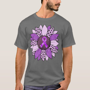 Camiseta Sunflower Púrpura Violencia doméstica Conciencia d