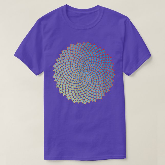 Camiseta Sunflower Seeds Fibonacci Spiral Funny Math Nerd G (Diseño del anverso)