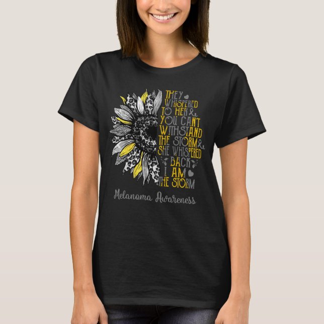 Camiseta Sunflower Soy La Conciencia De La Tormenta Melanom (Anverso)