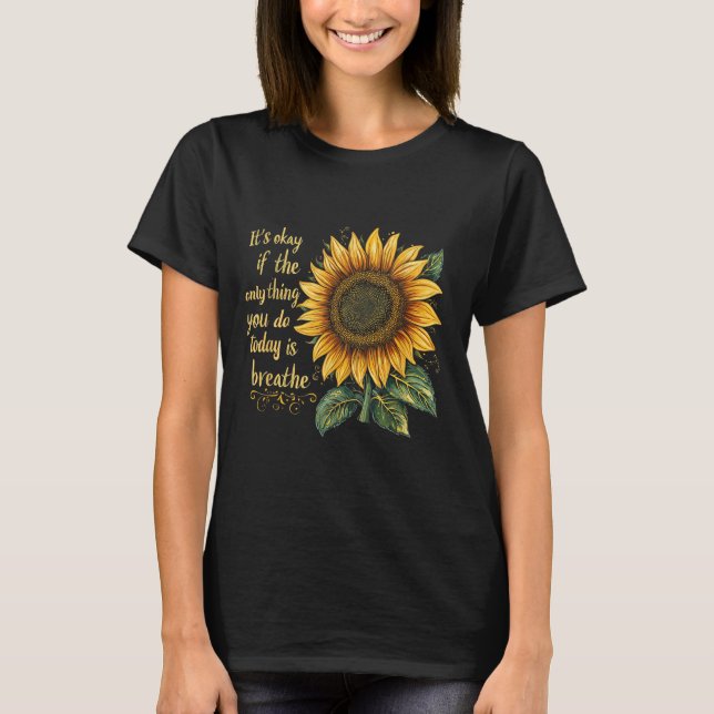 Camiseta Sunflower Suicide Awareness  (Anverso)