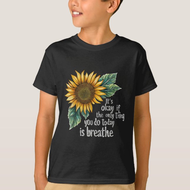 Camiseta Sunflower Suicide Awareness  (Anverso)