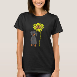 Camiseta Sunflower Sunshine Dachshund Cute Weiner Dog Anima