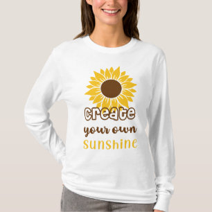 Camiseta Sunflower Sunshine motivacional