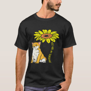 Camiseta Sunflower Sunshine Shiba Inu Akita Perro japonés