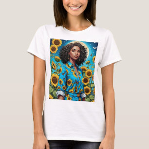 Camiseta Sunflower T Shirt Moonlit Beauty Retro Estética