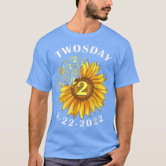 Camiseta Sunflower Twosday Martes 22 de febrero de 2022
