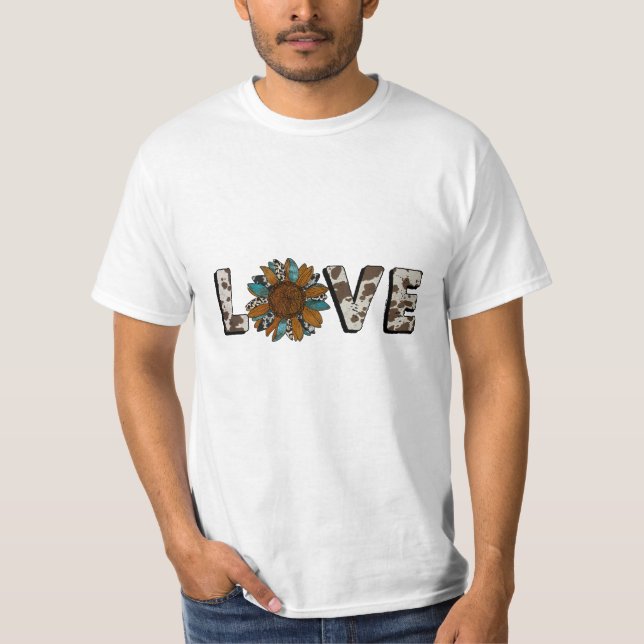 Camiseta Sunflower Western Love Boho Summer (Anverso)
