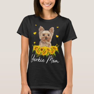 Camiseta Sunflower Yorkie Mom Dog Lover
